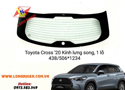 Toyota Cross 2020 Kính Lưng (song, 1 lỗ)
