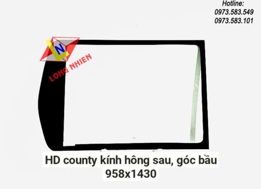 Hyundai County Kính Hông Sau (gốc bầu)