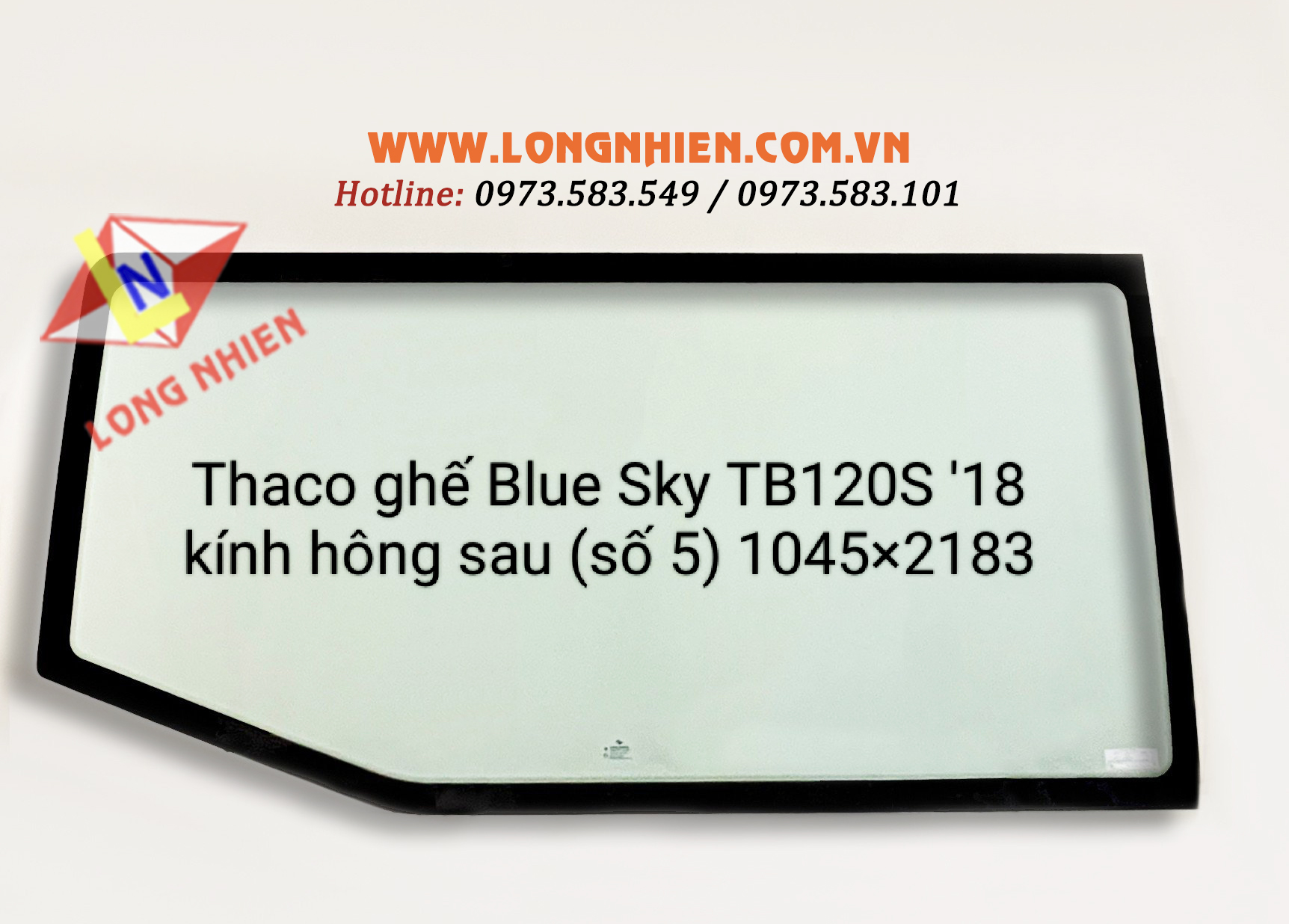 Thaco Blue Sky TB120S 2018 (Ghế) Kính Hông Sau (số 5)
