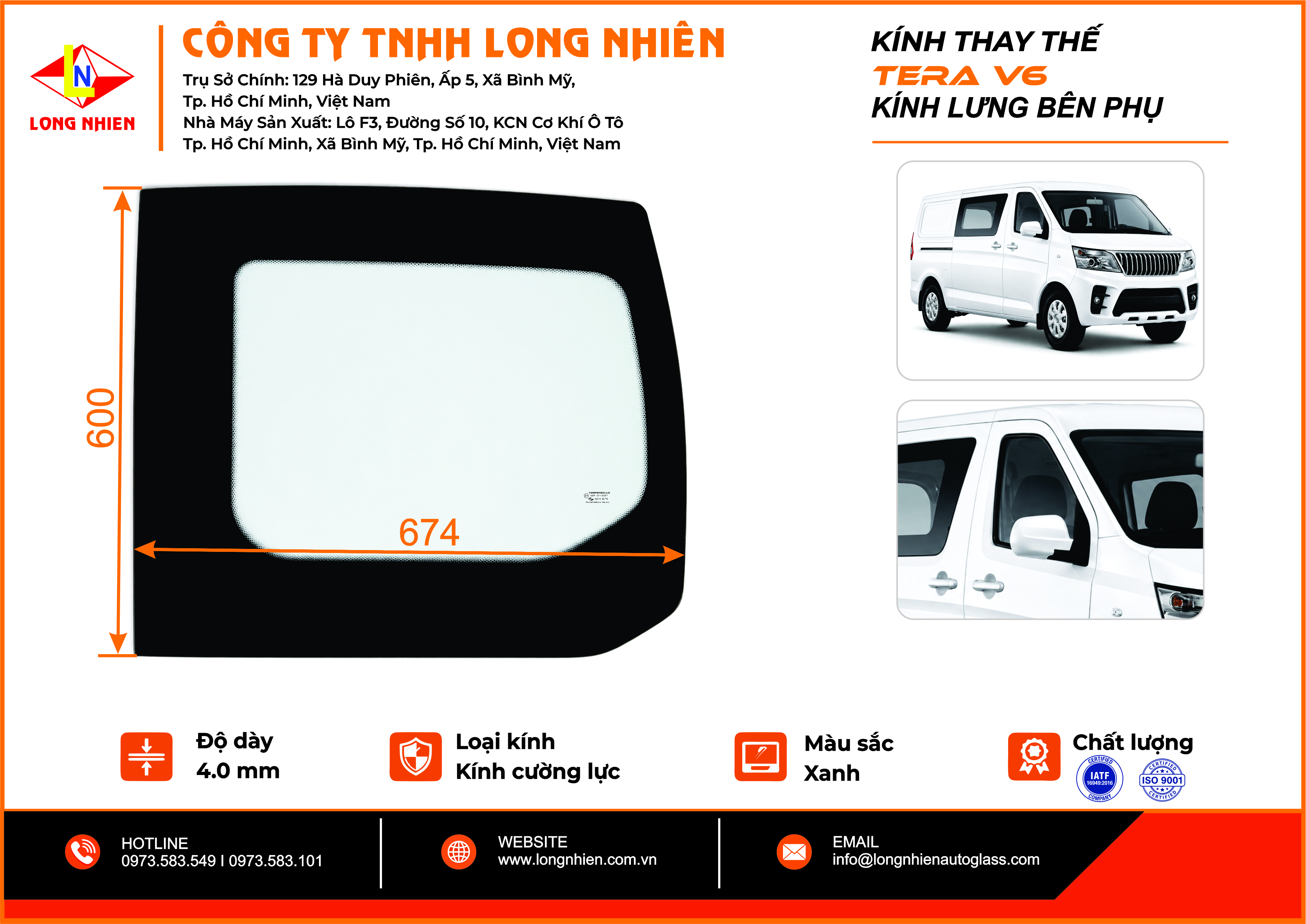 Teraco - Tera V6 Kính lưng (P)