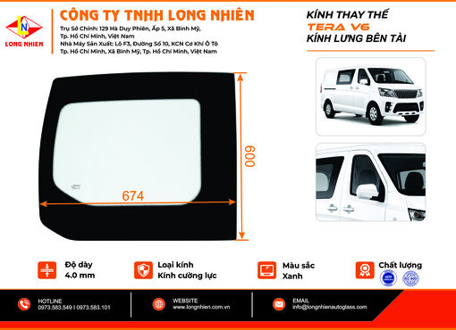 Teraco - Tera V6 Kính lưng (T)