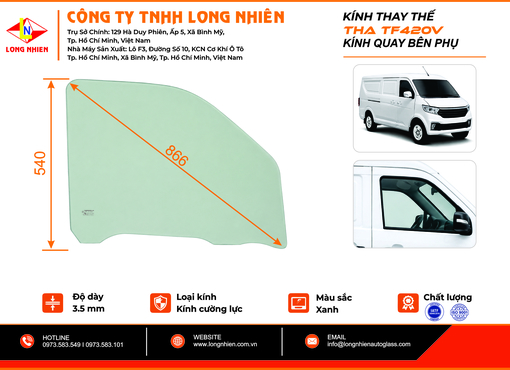 Frontier TF420V/TF450V/TF480V Kính Quay (P)