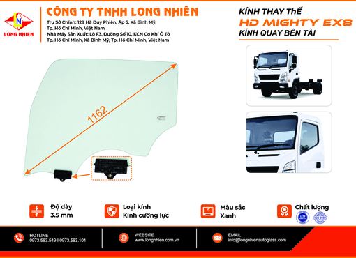 Hyundai Mighty EX8 Kính quay (T)