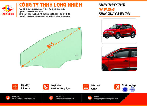 VinFast VF34 Kính quay trước (T)